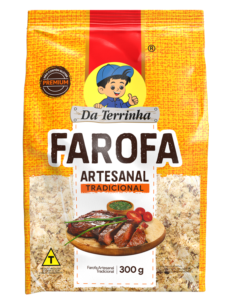 Packaging of Traditional Handmade Farofa from Terrinha