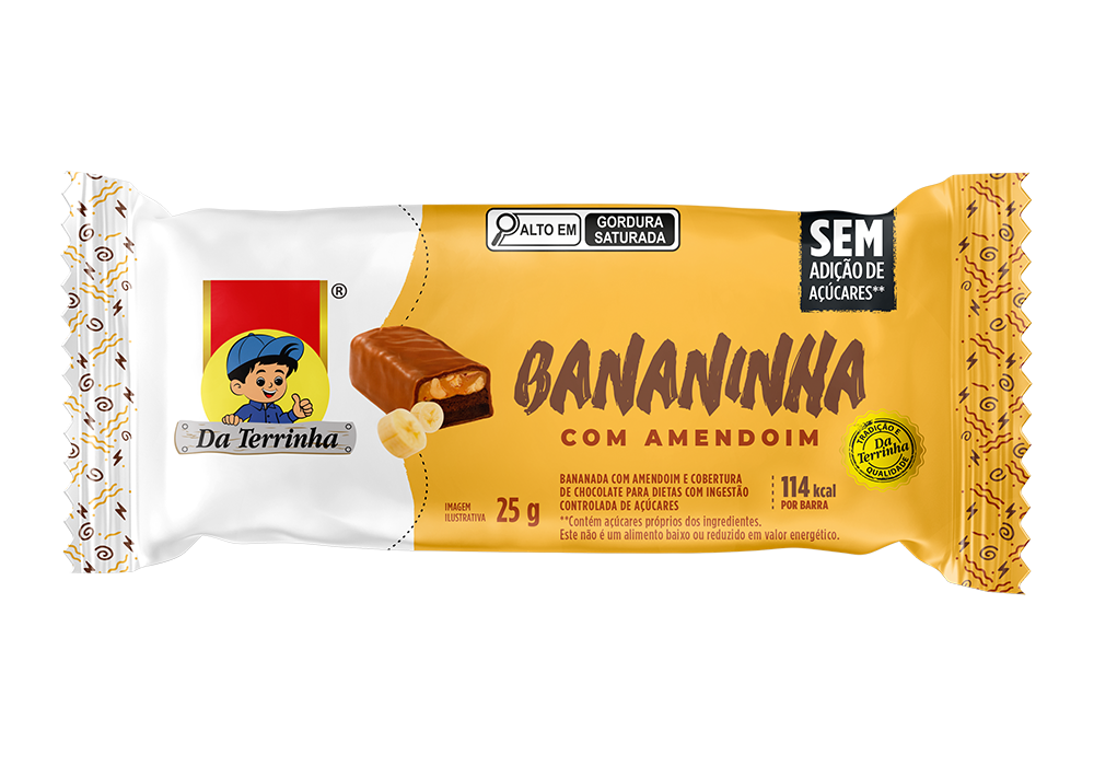 Embalagem do produto Banana Bar with Peanuts
