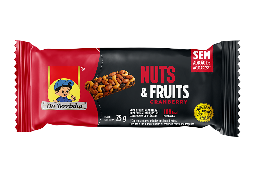 Embalagem do produto Nuts and Fruits Cranberry