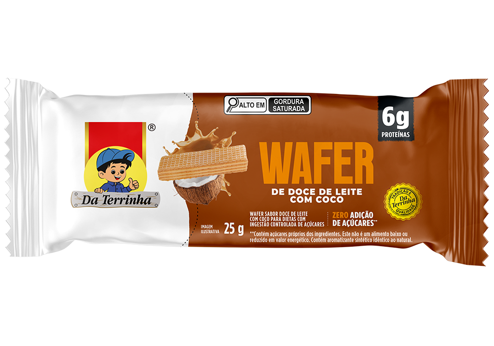 Embalagem Wafer de Dulce de Leche y Coco